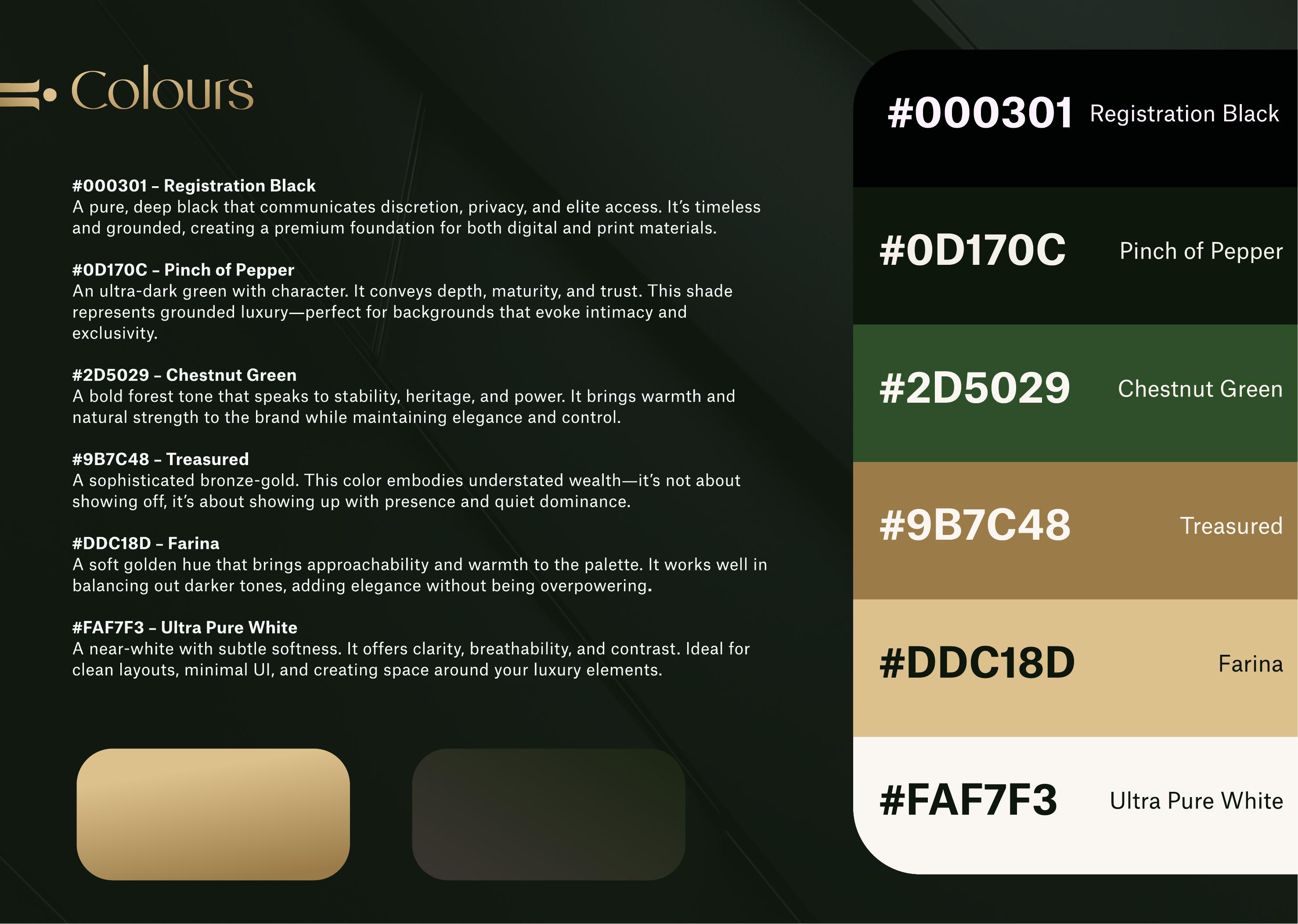 IOnlyBookVIP documented colour palette page